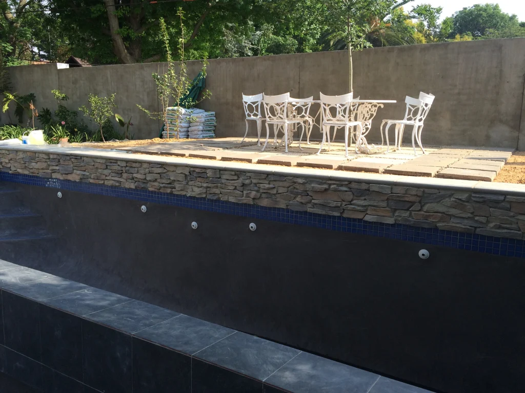 Caulwell, Bryanston — during construction