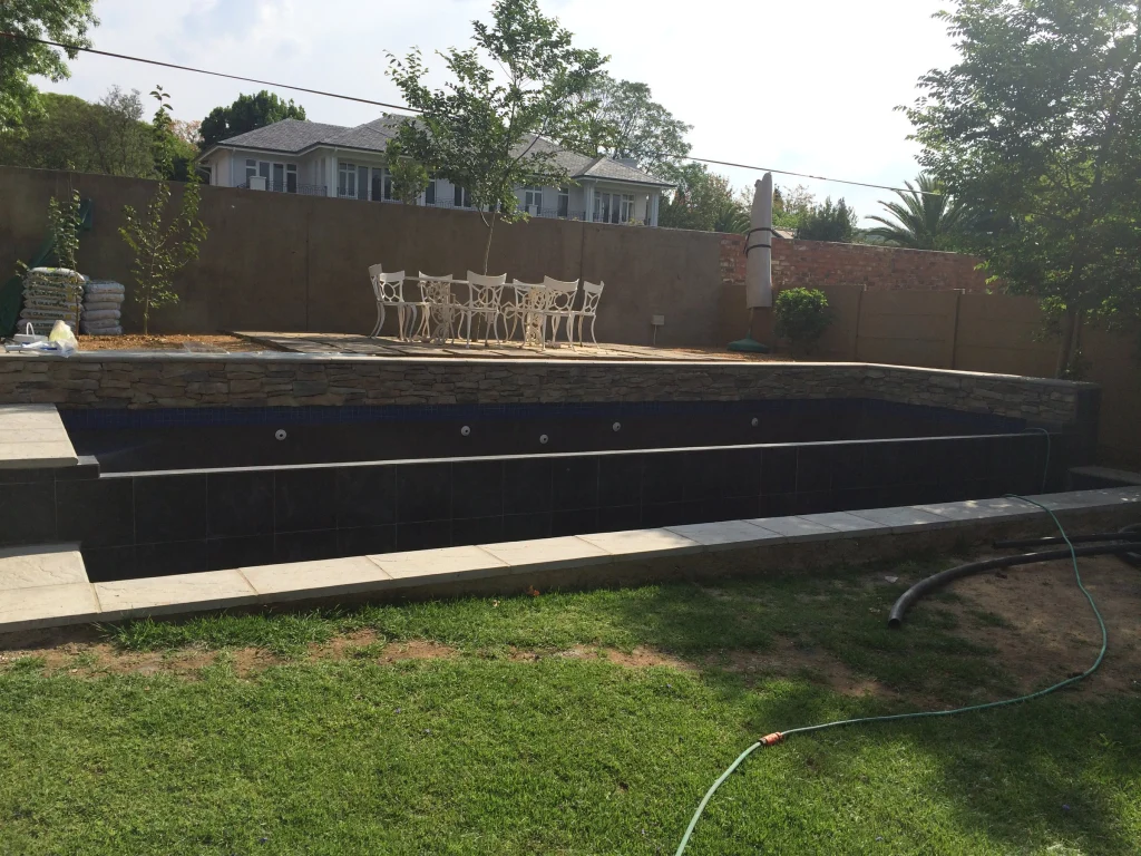 Caulwell, Bryanston — during construction