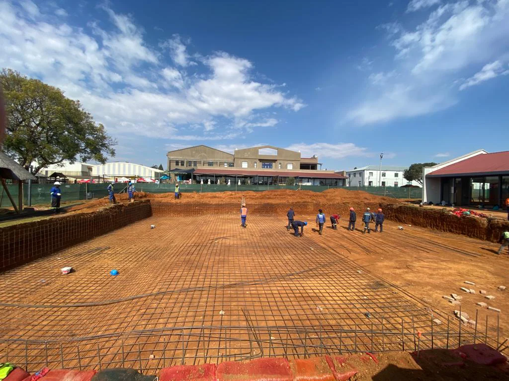 Crawford Italia — competition & gala pool, in Bedfordview, before the build