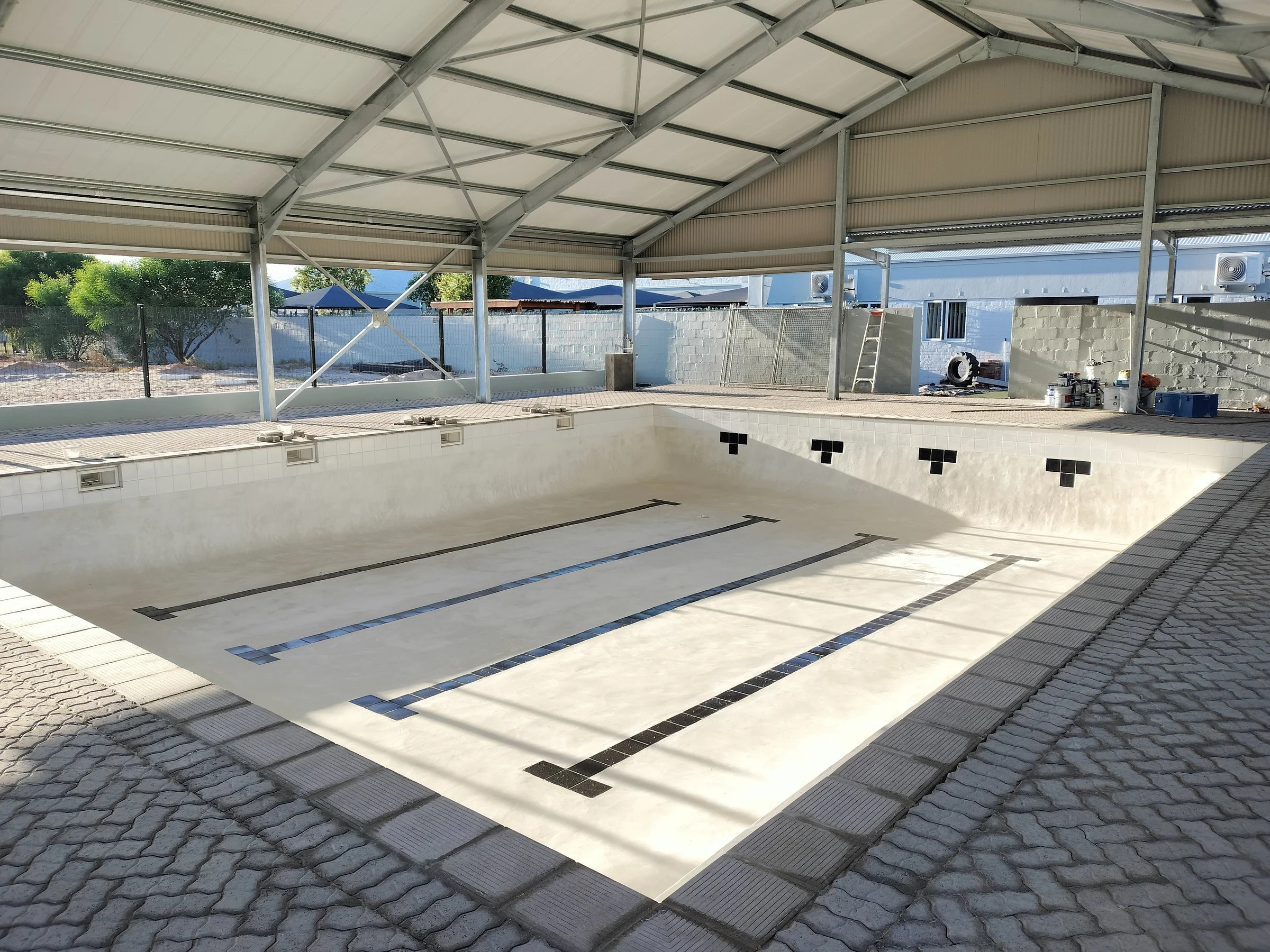 Curro Brackenfell learn-to-swim pool — during construction