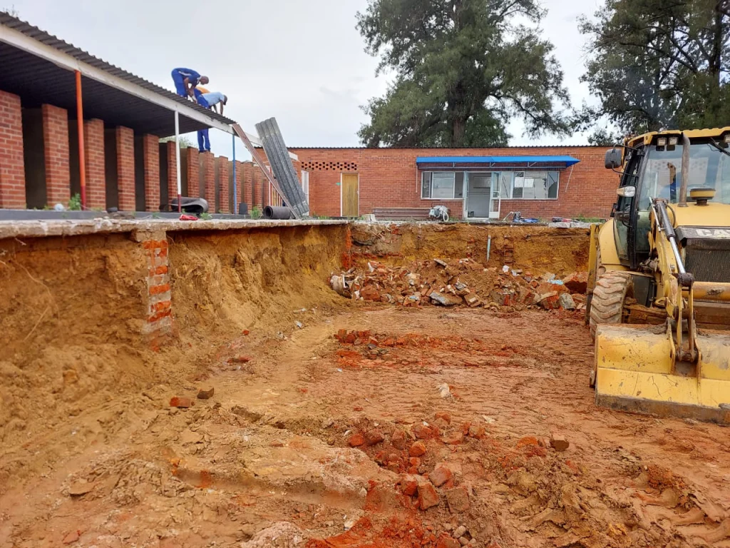Curro St Dominic’s, Newcastle — competition & gala pool, in Newcastle, before the build
