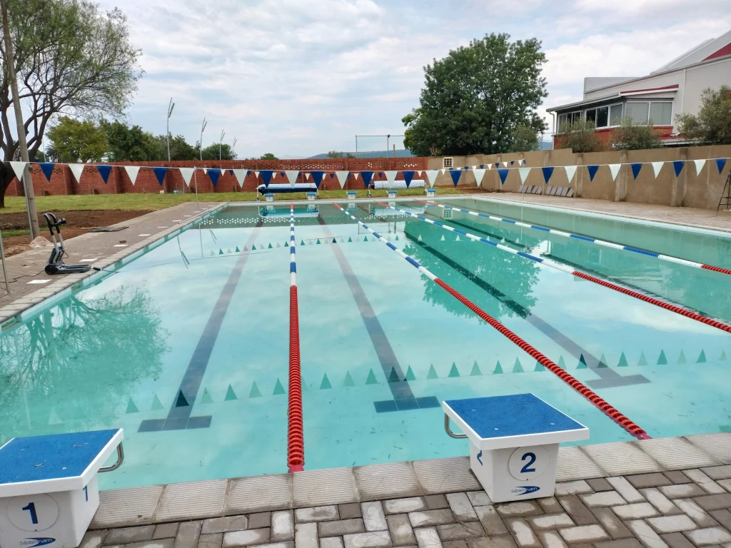 Curro St Dominic’s, Newcastle — competition & gala pool, in Newcastle, after completion