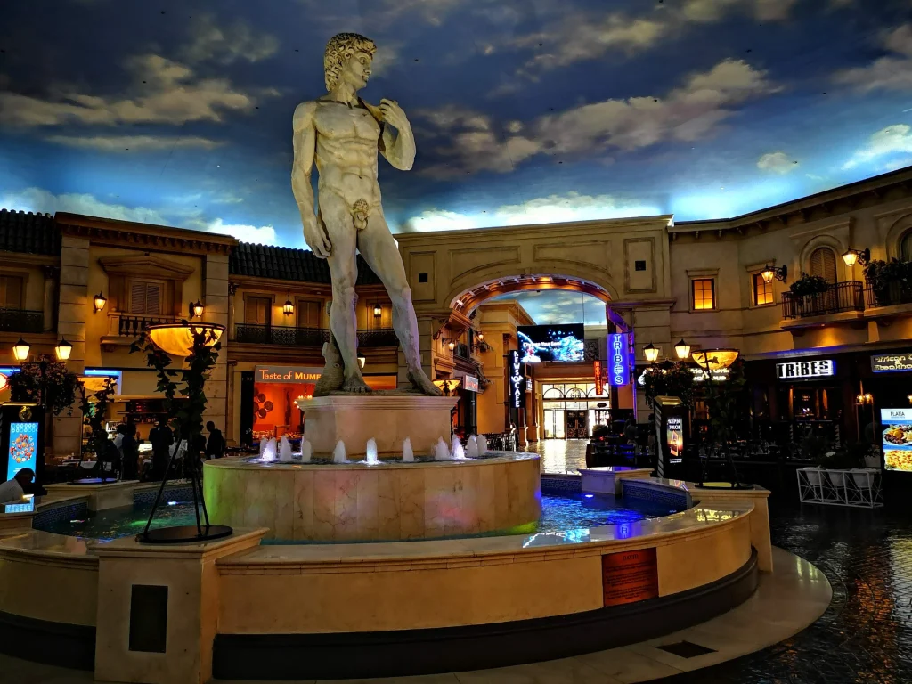 David fountain, Emperors Palace — completed