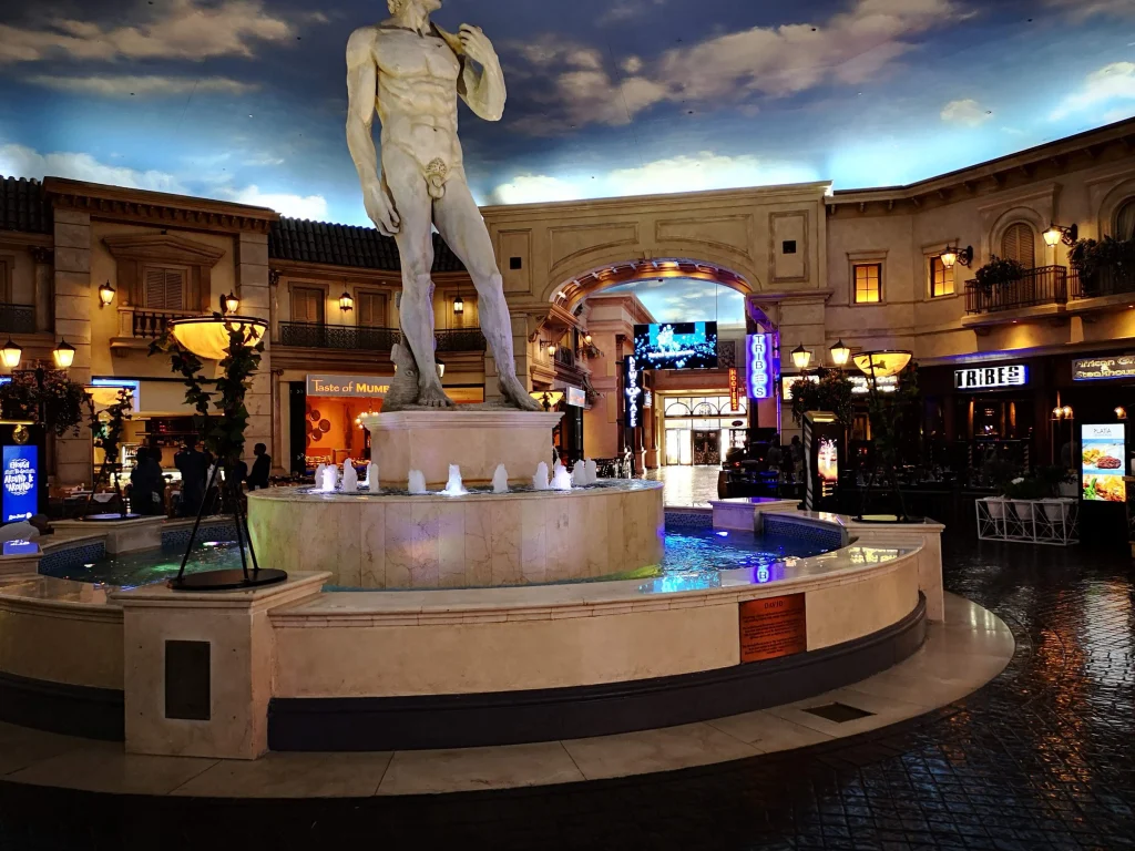David fountain, Emperors Palace — completed
