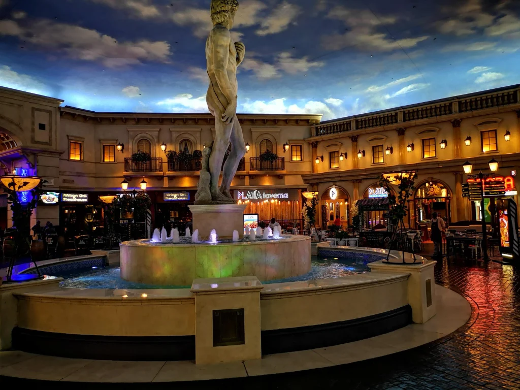 David fountain, Emperors Palace — completed