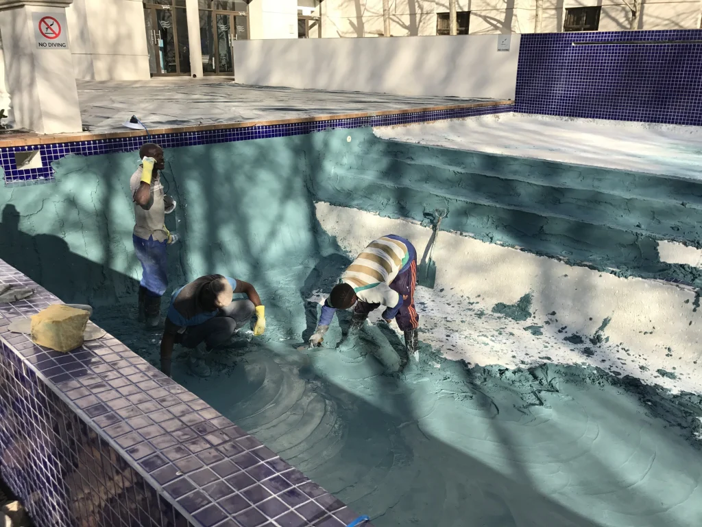 Metcourt pool, Emperors Palace — before the work