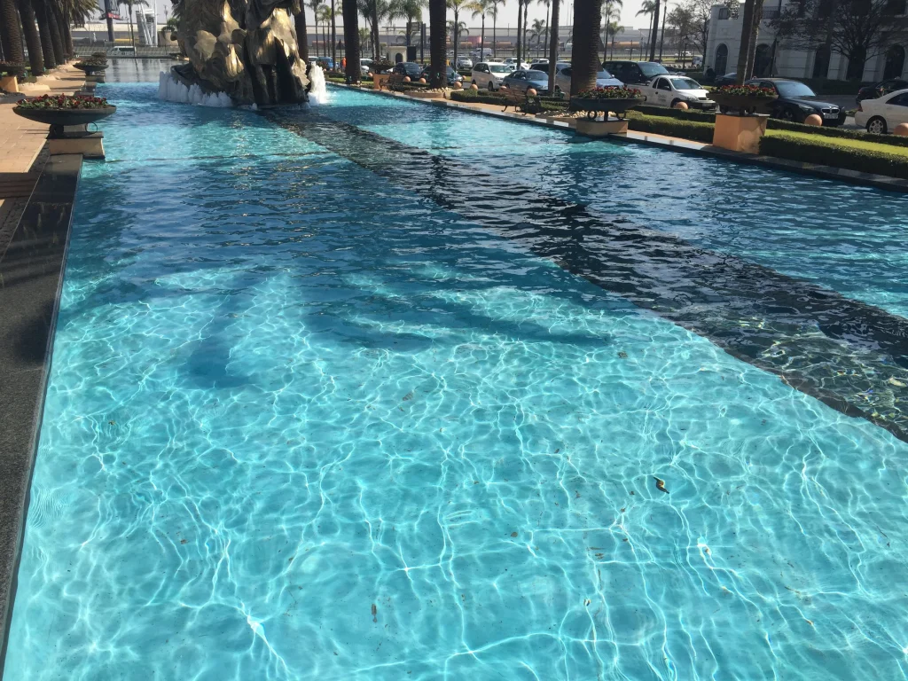 Plaza lake, Emperors Palace — completed