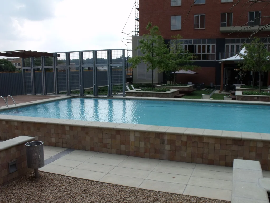 Fire & Ice hotel pool shell, Melrose Arch — completed
