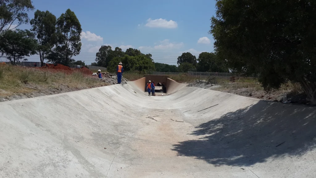 Bombela culvert guniting, Gautrain — completed