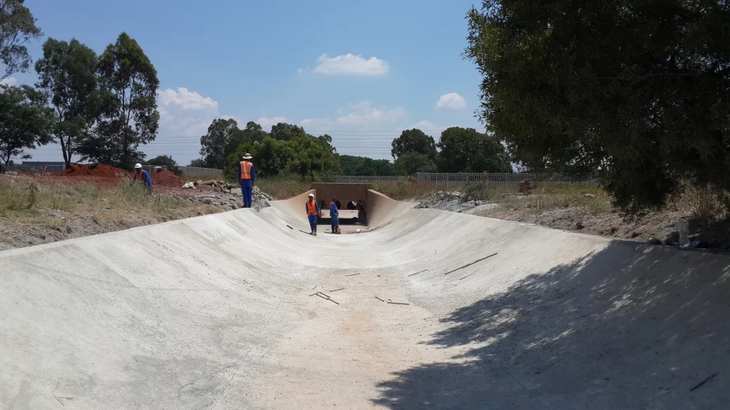 Bombela culvert guniting, Gautrain — completed
