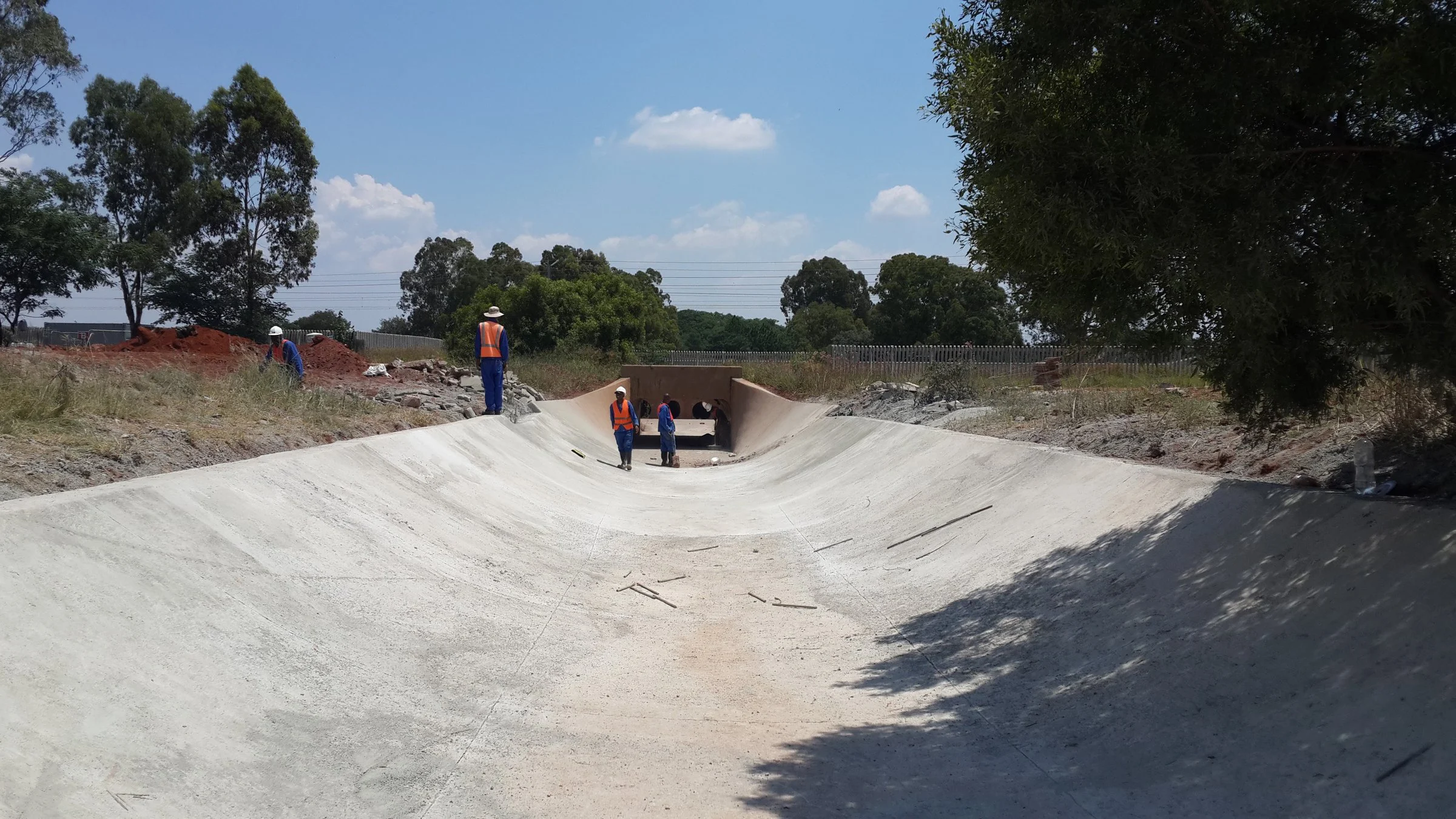 Bombela culvert guniting, Gautrain — completed