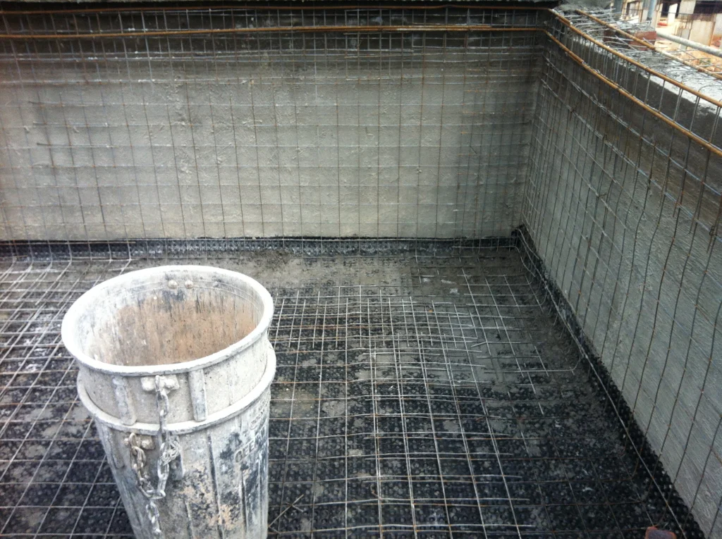 The Houghton penthouse pools — before the work