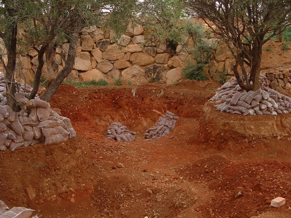 Rock lagoon, Blair Atholl — before the work