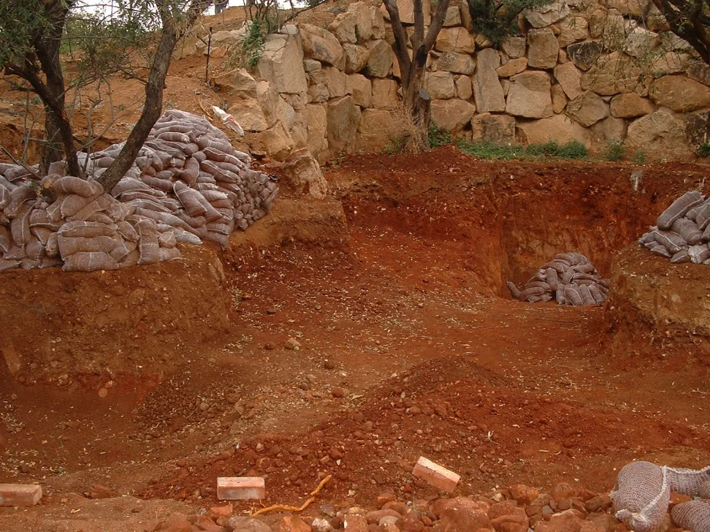 Rock lagoon, Blair Atholl — before the work