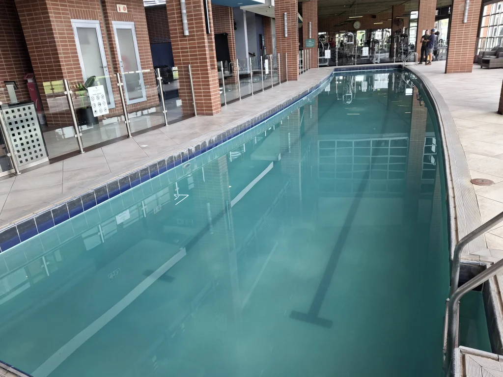 Waterfall Country Estate gym pool — before the work