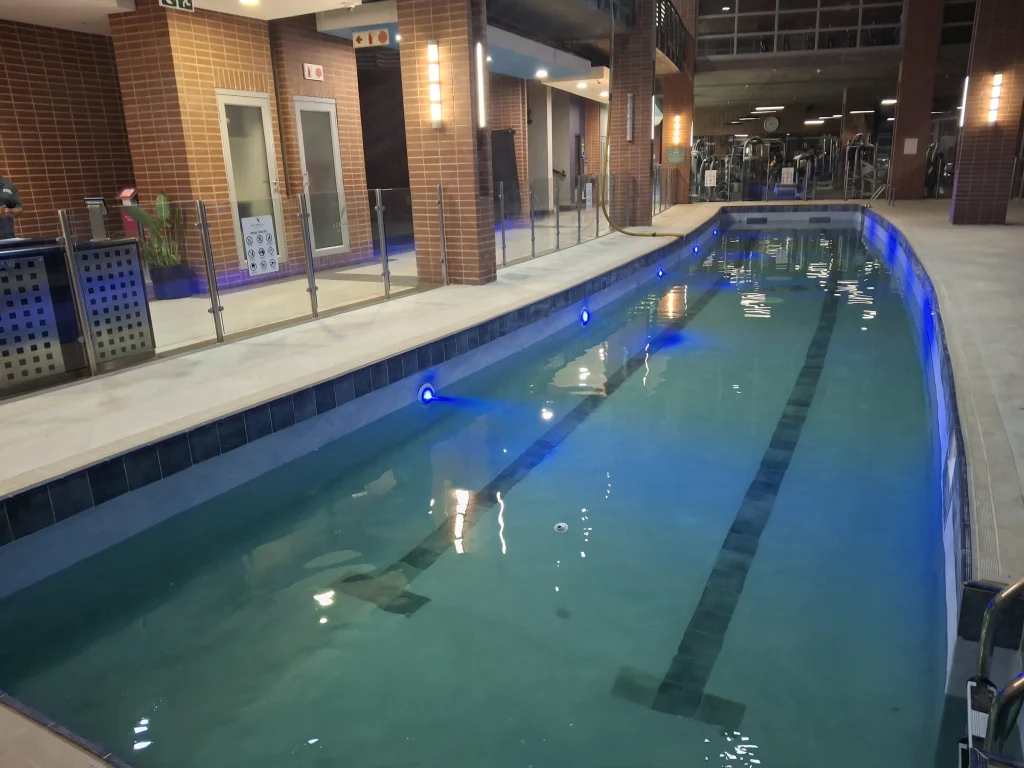 Waterfall Country Estate gym pool — completed
