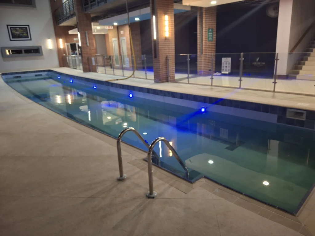 Waterfall Country Estate gym pool — completed
