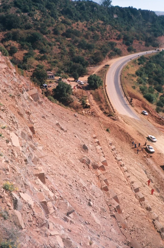 Slope stabilisation, Waterval Boven — completed