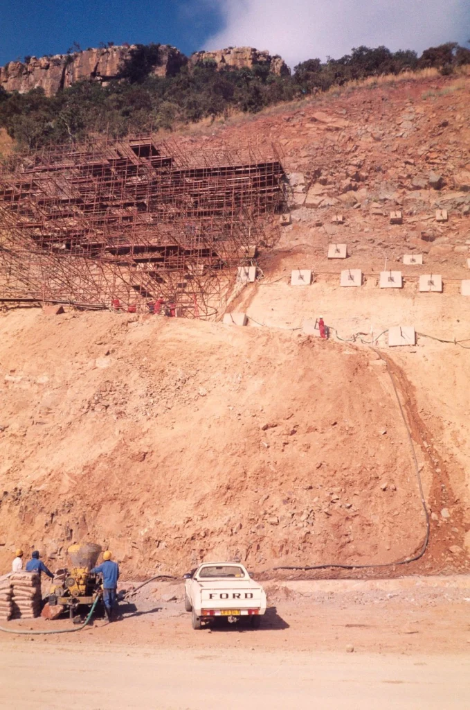 Slope stabilisation, Waterval Boven — completed